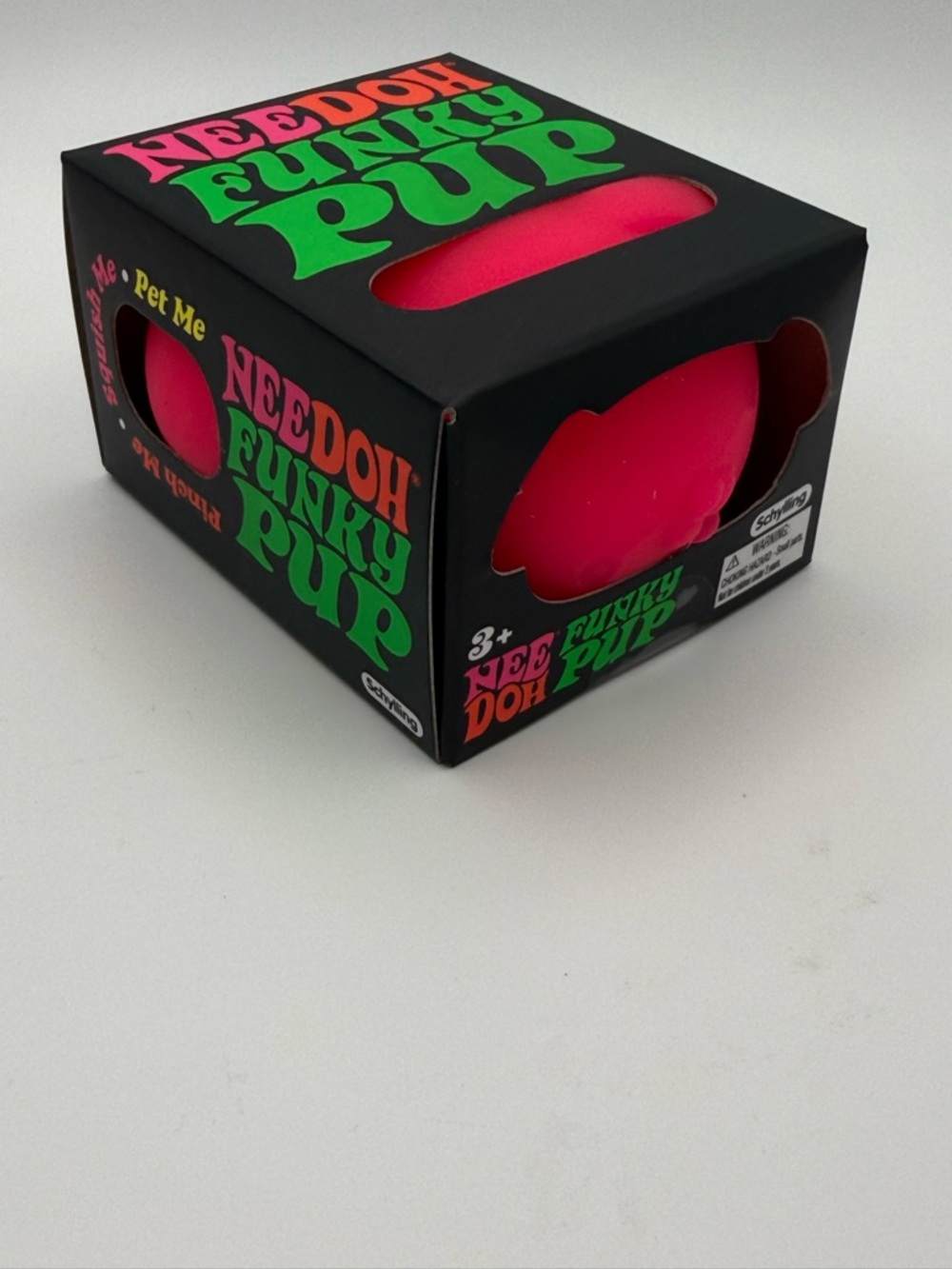 NeeDoh Funky Pup (Pink) – Super Soft Sensory Stress Toy – New